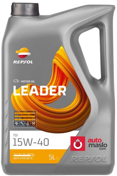 Repsol Leader TDI 15W-40, 5л RPP0101QFB фото