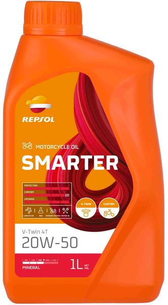 Repsol Smarter V-Twin 4T 20W-50, 1л RPP2066THC фото