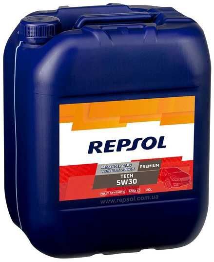 送料込】REPSOL PREMIUM TECH 5W30 20L ペール缶 エンジンオイル